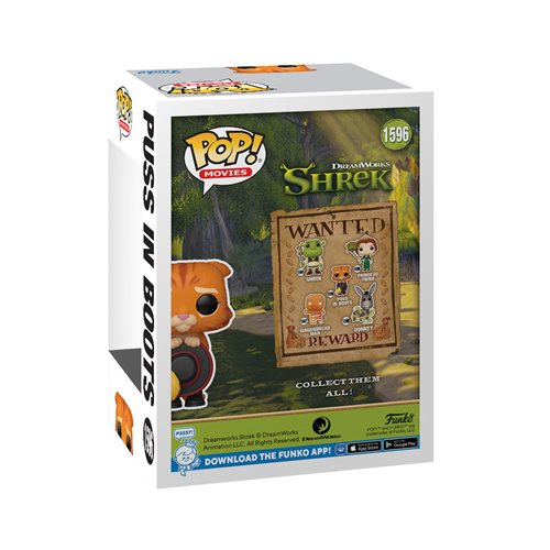 Funko POP! #1596 Shrek DreamWorks 30th Anniversary Puss in Boots with Hat PREORDER