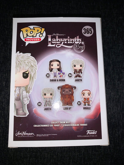 Funko POP! #365 Jim Henson's Labyrinth Jareth [Hot Topic Exclusive] *Missing Sticker*