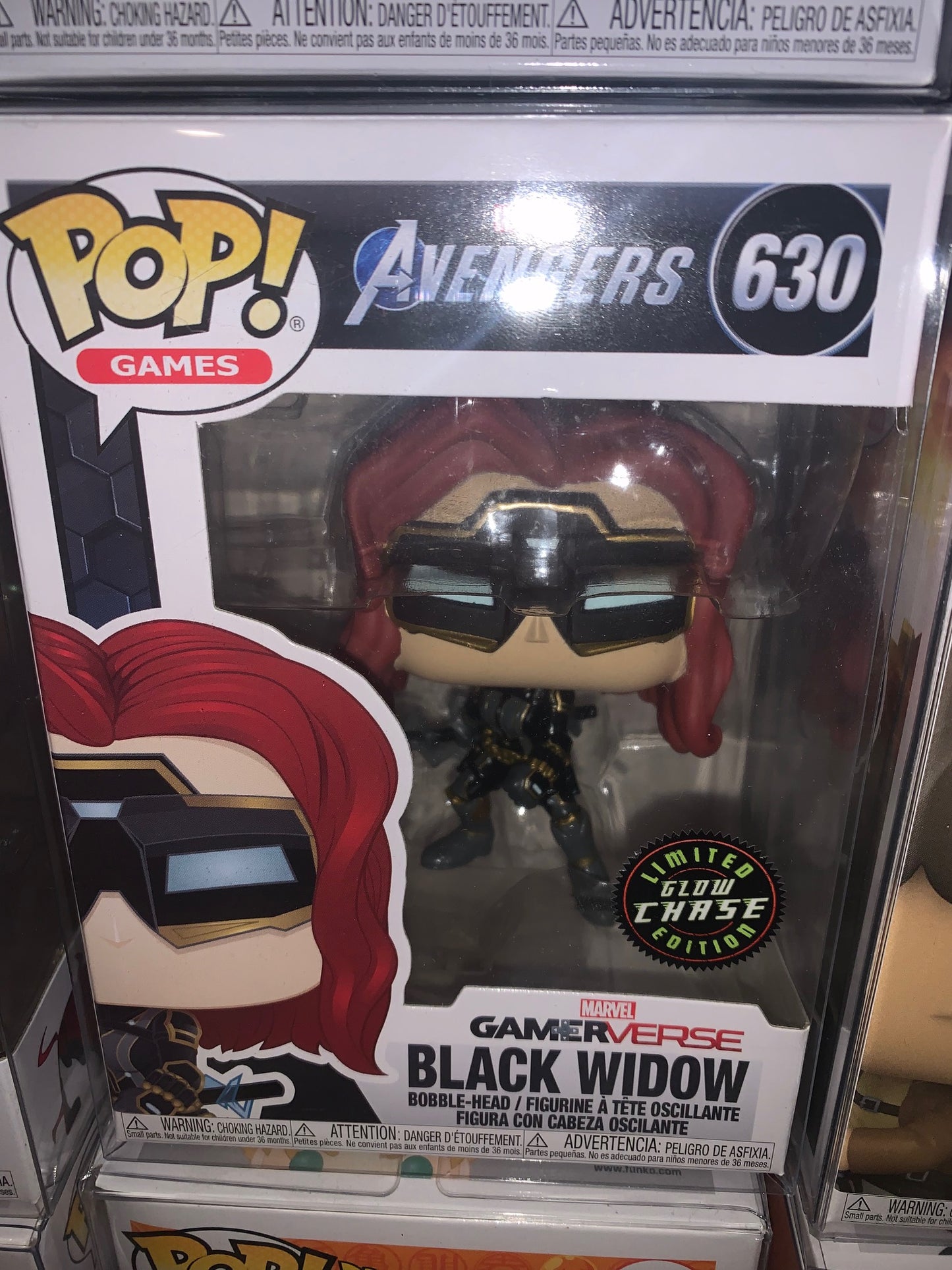 Funko POP! #630 Marvel Avengers Gamerverse Black Widow [Limited Glow Chase]