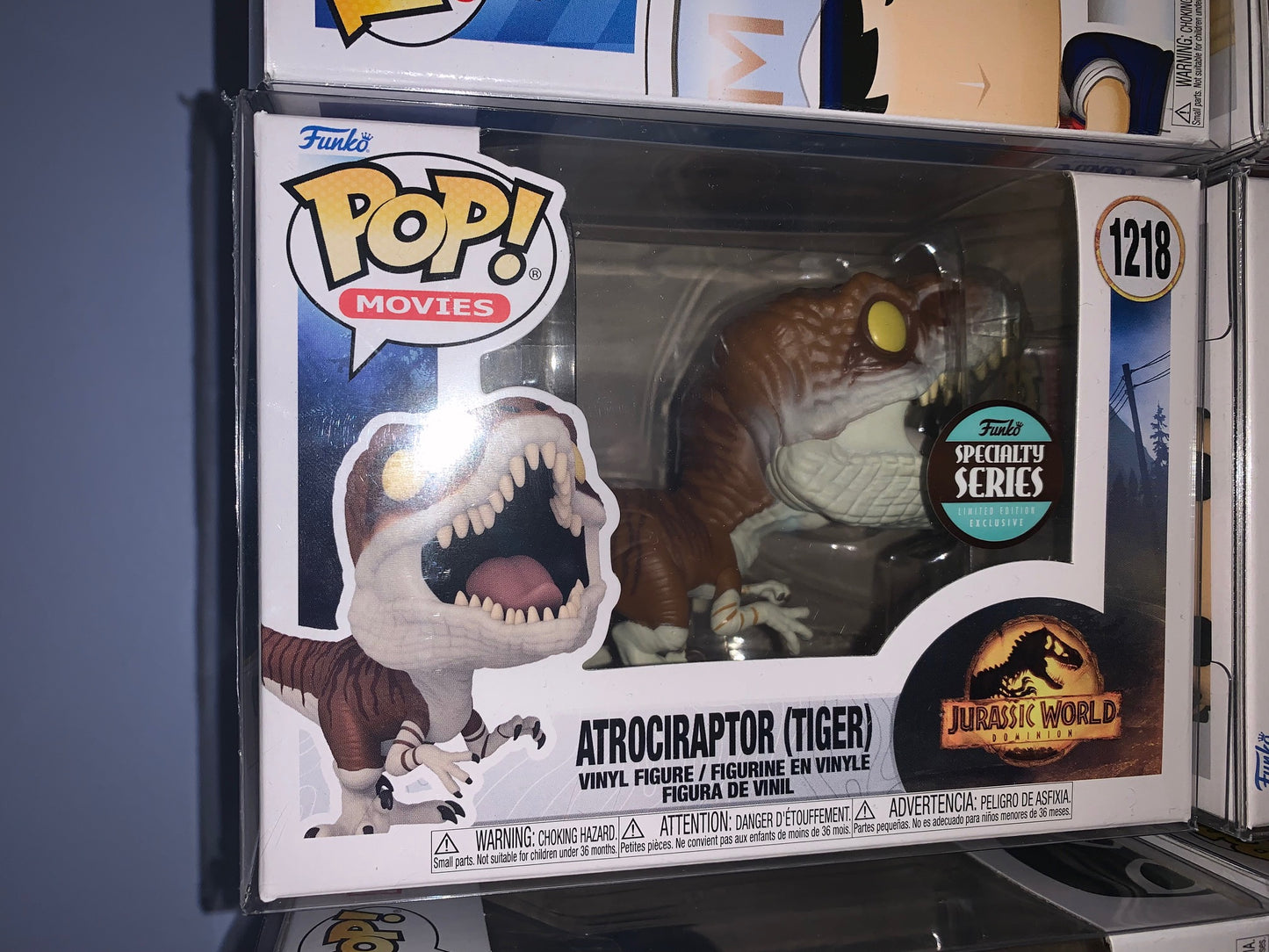 Funko POP! #1218 Jurassic World Dominion Atrociraptor (Tiger) [Specialty Series]