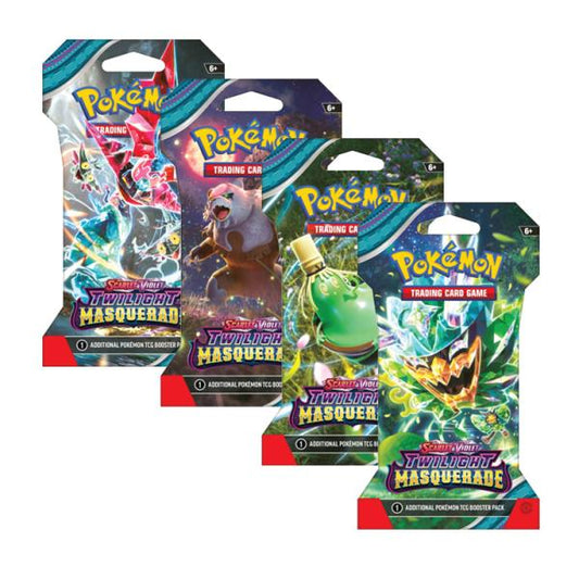 Pokémon TCG Scarlet & Violet - TWILIGHT MASQUERADE BLISTER PACKS (4 Packs)