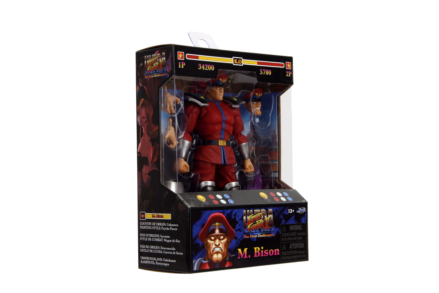 JADA TOYS STREET FIGHTER M BISON 6IN ACTION FIGURE