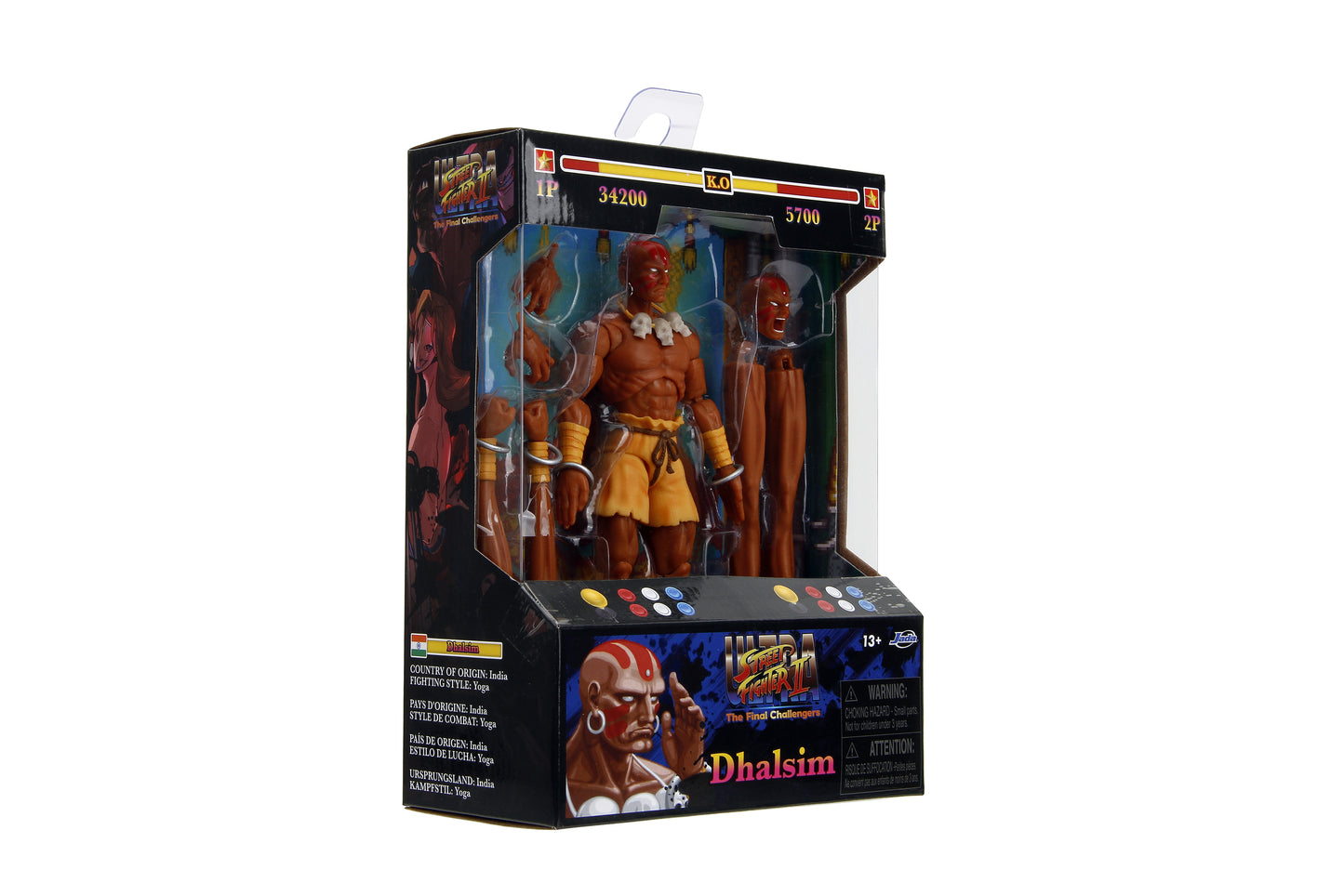 JADA TOYS STREET FIGHTER DHALSIM 6IN ACTION FIGURE