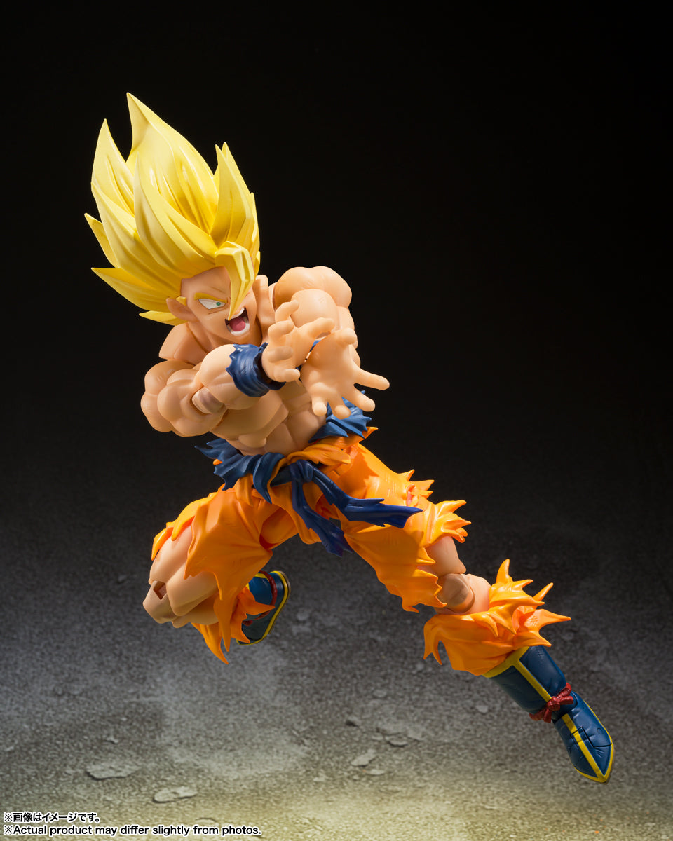 TAMASHII NATIONS DBZ SS SON GOKU LEGENDARY SUPER SAIYAN S.H.FIGUARTS ACTION FIGURE PREORDER