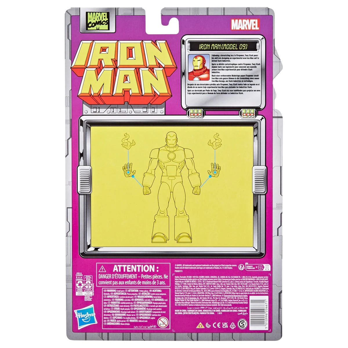 Hasbro Iron Man Marvel Legends Iron Man (Model 9) 6-Inch Action Figure