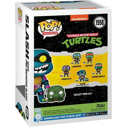 Funko POP! #1558 Teenage Mutant Ninja Turtles Slash with Pre-Mutated Slash PREORDER